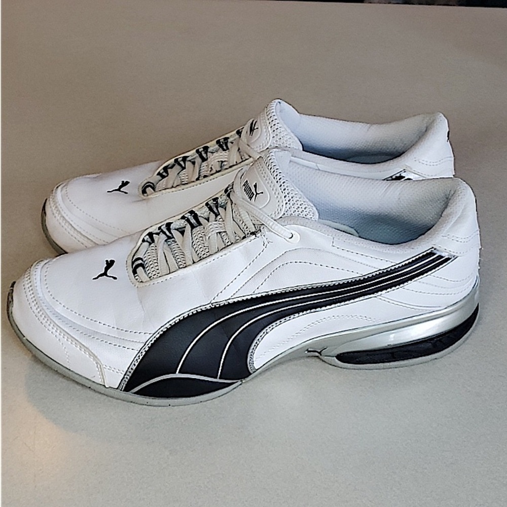 White Puma Running Sneakers